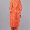 Vaidahi's Sunset Soiree: Orange Leheriya Suit with Dupatta