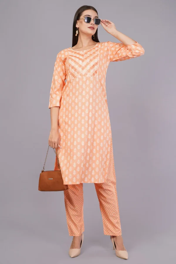 Vaidahi's Chic & Charming: Printed Cotton Suit with Thread Work Detail